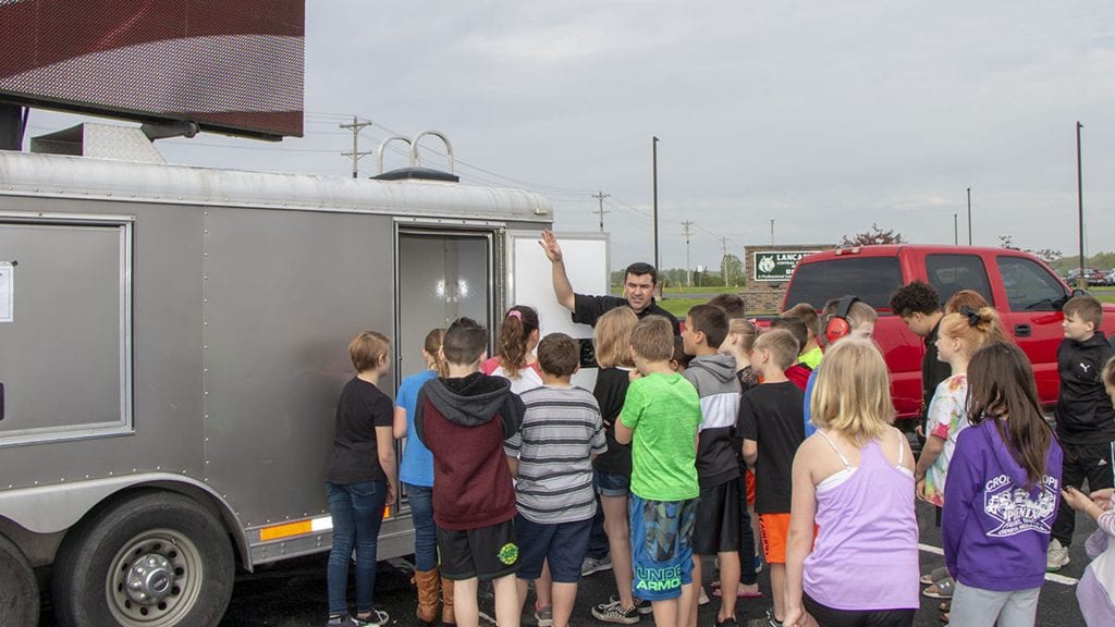 Neoti volunteers at Lancaster Elementary Career Day