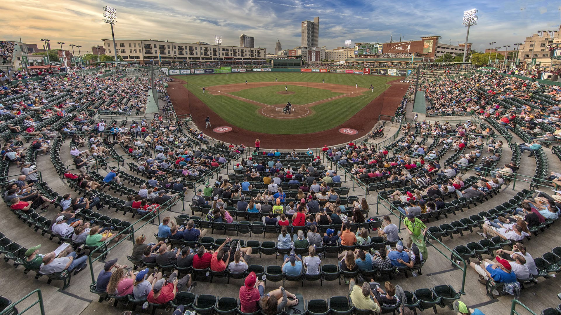 LED scoreboard and displays Fort Wayne Tincaps Parkview Field